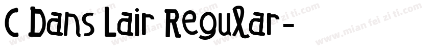 C Dans Lair Regular字体转换